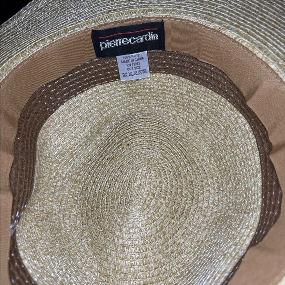 Pierre Cardin Stylish Cream & Tan Fedora Hat - Picture 7 of 8